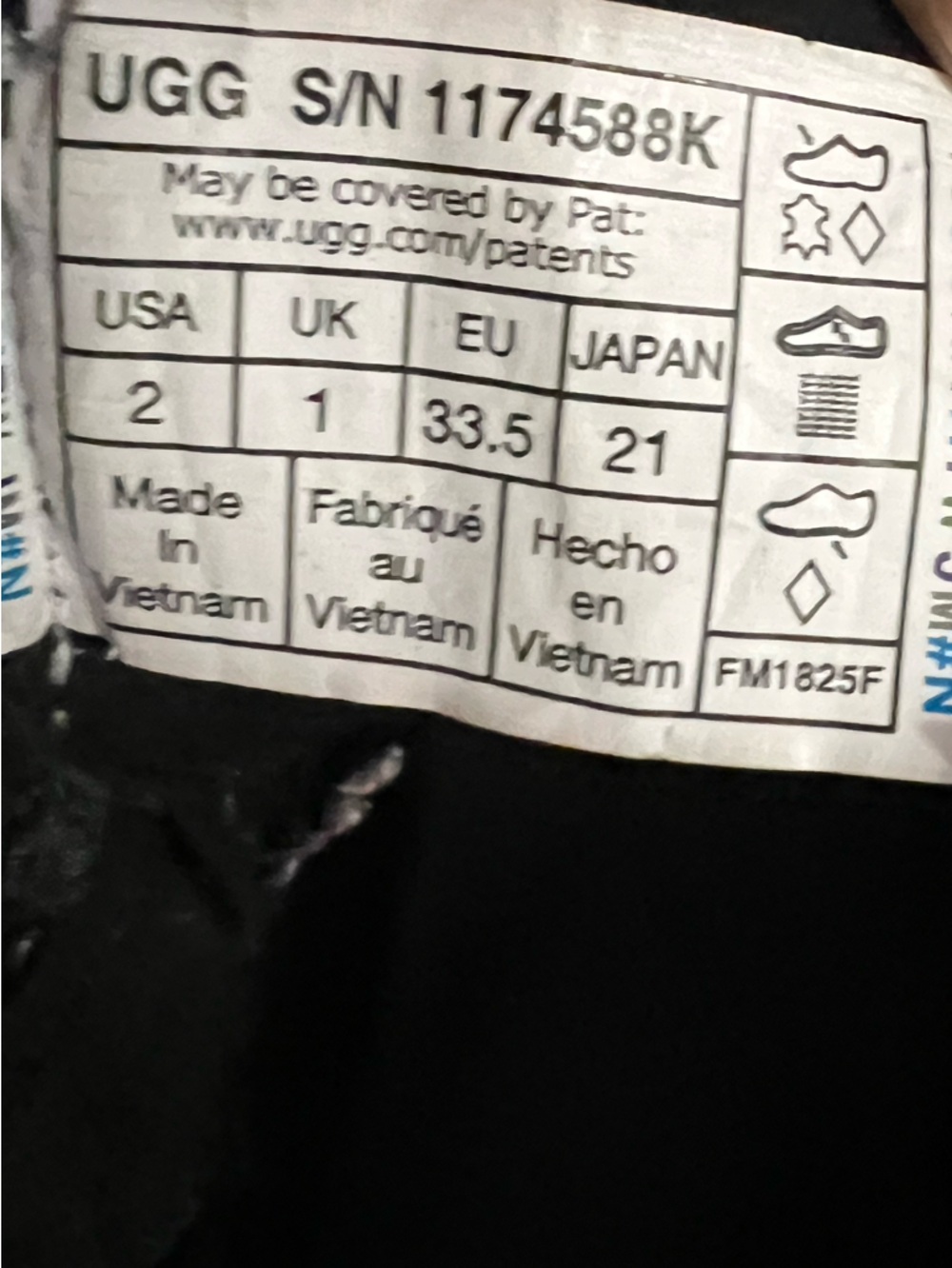 UGG Black Kids Lace-Up Chunky Combat Boot - Picture 6 of 6